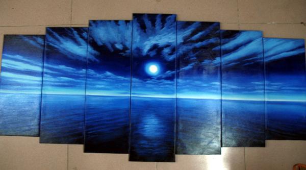 Dafen Oil Painting on canvas seascape -set449